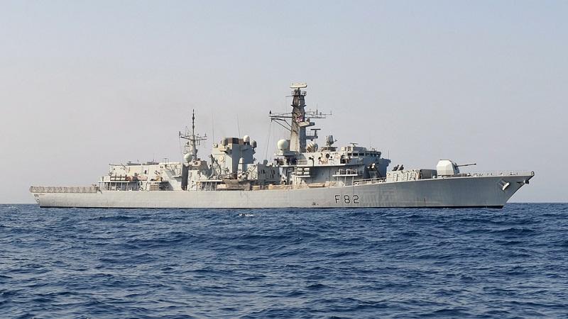 An image of a Royal Navy ship at sea