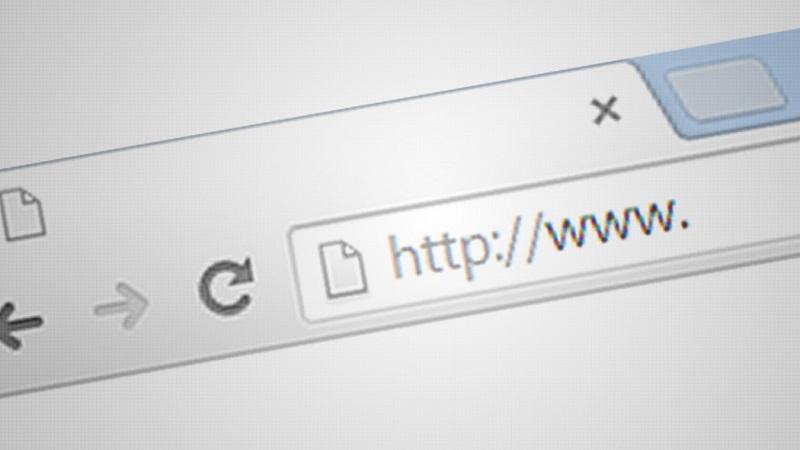 An image of a website URL address bar